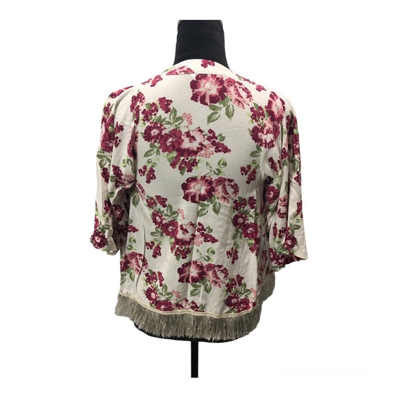 Nowadays Girls Floral Kimono Cardigan Size Small - Picture 8 of 14